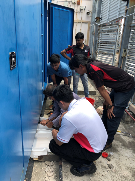 Removal and Reinstatement of fuel pipe system at CPF Bishan Building